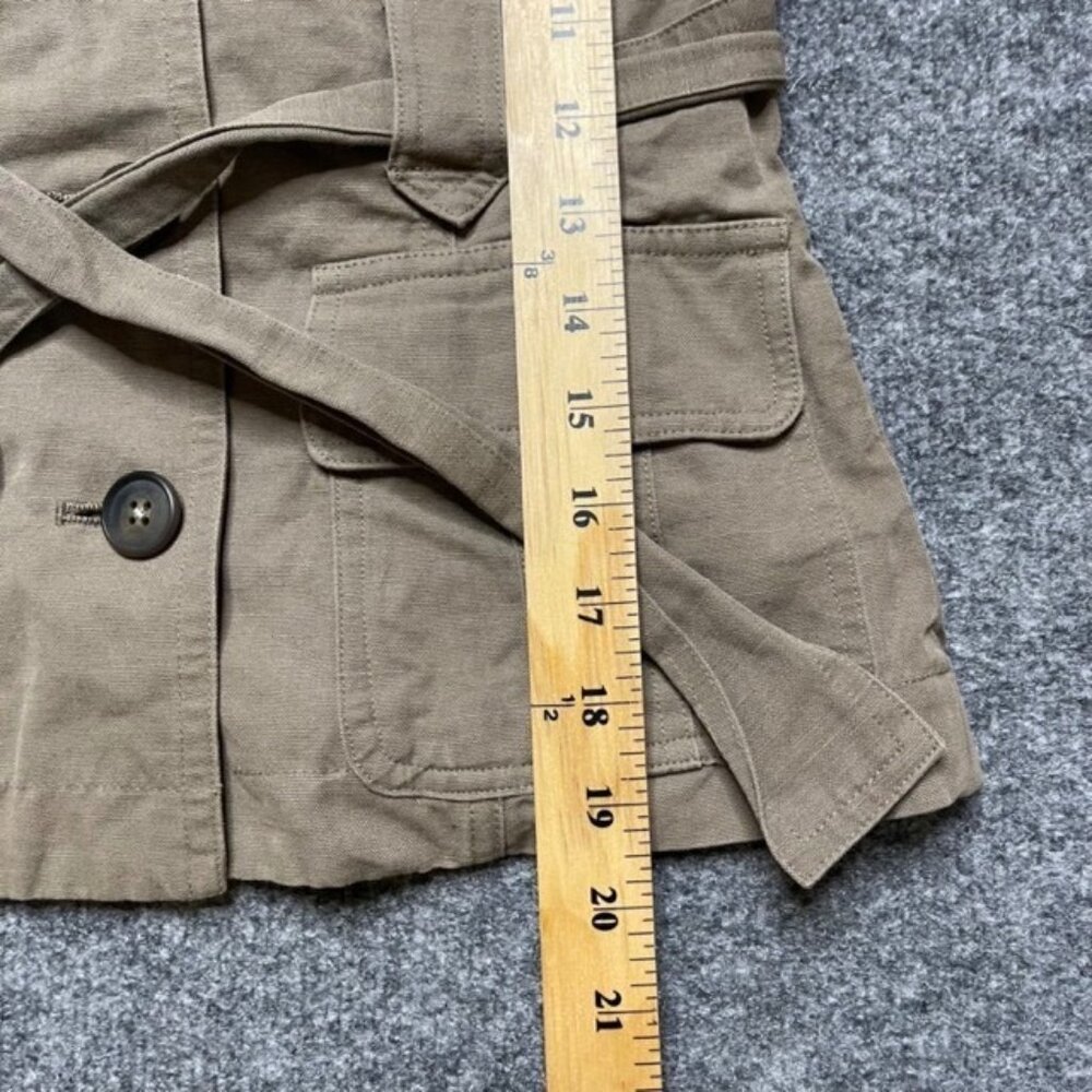 Ciu Ciu Womens Military Jacket Beige Khaki Tan Buttons Belted 1 - Picture 8 of 10